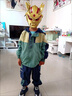G.DUCKKIDS男童春秋裝套裝2025新款寶寶春秋衣服小童韓版童裝兒童洋氣兩件套 MD-袖拼字母套裝-綠色 春秋款 110 cm 曬單實拍圖