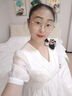 尚都比拉白色連衣裙女高級感春夏季優(yōu)雅仙氣法式中長裙 白色 L 曬單實拍圖
