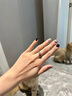舒弗(LACHOUFFE)微鑲高端莫桑鉆戒指女碎鉆婚戒結(jié)婚求婚情侶對(duì)戒生日禮物送女友 碎鉆戒指 50分莫桑鉆(帶證書(shū)) 開(kāi)口 可調(diào)節(jié) 曬單實(shí)拍圖