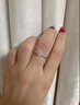 鉆之嘉pt950鉑金1克拉戒指 人工培育鉆石18K金鉆戒結(jié)婚送女友禮物國慶節(jié) PT950鉑金50分【D/VS1/NGTC國檢】 12圈號 曬單實(shí)拍圖