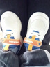 喬丹QIAODAN學(xué)步鞋男童二棉鞋2024冬款兒童機能鞋加絨保暖寶寶棉鞋 沉靜藍/喬丹白 22碼 曬單實(shí)拍圖