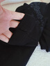 貓人腈綸發(fā)熱女士保暖內衣女蕾絲上衣秋冬修身打底衫秋衣肌底衣 黑色 曬單實(shí)拍圖
