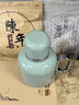 東方鈦壺燜茶壺保溫壺純鈦內(nèi)膽溫雙層顯家用水壺?zé)崴畨貞敉獗銛y車 美人-天青藍(lán) 600ml 曬單實拍圖