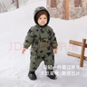 babylove嬰幼兒羽絨服連體衣冬季加絨加厚防寒羽絨爬服寶寶戶外連帽哈衣 星漢燦爛 80 cm 曬單實(shí)拍圖