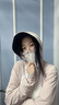 Simboo防曬衣UPF100+女士防曬服夏季戶外騎車遮陽防紫外線薄款防曬衫 KY9002霜云白/藕粉-女 XL 曬單實拍圖