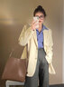 GARNUO白色小西裝外套女2025早春秋季新款炸街高級感小個(gè)子短款休閑西服 奶白色 S【80-100斤】 曬單實(shí)拍圖