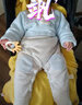 歡喜小熊 嬰兒連體衣寶寶冬季保暖包腳衣哈衣爬爬服冬季夾棉新生兒衣服 藍色 80cm (建議10-18月身高73-80cm) 曬單實(shí)拍圖