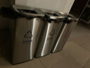 MTRECYCLE商場(chǎng)大號垃圾桶商用酒店不銹鋼衛生間擦手紙直投方形室內大廳30L 不銹鋼20L單桶 曬單實(shí)拍圖