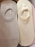莫代爾船襪女防滑不掉跟純棉秋冬薄款淺口隱形襪女生短襪透氣吸汗防臭襪 奶白+奶黃+嫩粉+灰色+淺藍 均碼 【收藏加購免費試穿一雙】 曬單實(shí)拍圖