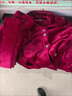 雅鹿中老年人睡衣女加厚加絨秋冬奶奶衣服法蘭絨媽媽家居服老太太套裝 酒紅色【加厚法蘭絨】 3XL 建議【120-140斤】 曬單實(shí)拍圖