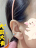 AGATHA/璦嘉莎 幸運(yùn)四葉花銀耳釘女士 生日禮物送女友閨蜜高級(jí)感耳飾 綠色單花耳釘 曬單實(shí)拍圖