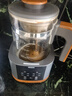 格麗思（GREENIS）煮茶壺養生壺 純鈦噴淋式加熱煮茶器一體式燒水壺蒸茶壺 辦公室蒸茶器茶水分離 電茶壺圍爐煮茶 噴淋式煮茶器 (深空灰禮盒裝-直筒+噴淋雙茶漏) 曬單實(shí)拍圖