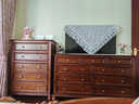 耀趣美式九斗柜全實(shí)木七斗柜臥室儲物柜收納柜客廳六斗復古抽屜柜斗櫥 全實(shí)木五斗柜0.86米 胡桃色 曬單實(shí)拍圖