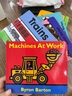 Byron Barton 拜倫巴頓 交通工具英文繪本原版 Trucks Trains Planes Boats Machines 卡車(chē)火車(chē)飛機輪船紙板書(shū) 汽車(chē)小百科 卡車(chē)火車(chē)飛機船挖掘機5冊 (紙板書(shū) 曬單實(shí)拍圖