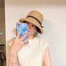 CHANEELR & KARITH防曬帽子女夏季可折疊文藝卷邊漁夫太陽帽生日小眾禮物送女友老婆 黑色 本草色（綁帶） 可折疊顯臉小 曬單實拍圖