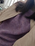 百圖betu女裝秋冬新款毛衣紫藤花圓領(lǐng)落肩長袖羊毛毛衣女2310T26 紫色 L 曬單實(shí)拍圖