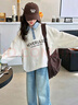 兜兜王國女童衛(wèi)衣春秋2025新款兒童洋氣上衣春裝衣服女孩大童潮酷穿搭套裝 上衣+褲子 【兩件套】 150 【建議身高140cm-150cm】 曬單實(shí)拍圖