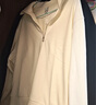 Semir衛衣女純色半開(kāi)襟衣服溫柔百搭秋休閑風(fēng)寬松落肩套頭衫ins潮 奶白10501 M 曬單實(shí)拍圖