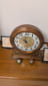康巴絲（Compas）臺式電波座鐘客廳復古實(shí)木電子時(shí)鐘臺鐘鐘表書(shū)房臥室電波鐘 SZZD2232M 曬單實(shí)拍圖