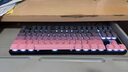 惠普（HP）GK200機械鍵盤(pán)有線(xiàn)辦公游戲鍵盤(pán) 20種背光燈效 87鍵電競鍵盤(pán)鼠標套裝電腦外設鍵鼠 側刻黑莓粉【茶軸】白光 曬單實(shí)拍圖