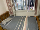 鲁班一木 实木床新中式双人床老榆木全实木简易木床卧室家具婚床尺寸定制 1.2米单床（12厘米） 实拍图