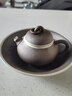 陶迷（TAOMI）原礦粗陶鎏銀茶壺小容量把玩壺家用泡茶單壺功夫茶具大師手工壺 鎏銀敦煌壺承 51mL(含)-100mL(含) 曬單實拍圖