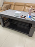 暖洋洋智能高端款NY80X1石墨烯家用冬季多功能電熱烤火爐電取暖桌子一體茶幾升降長(cháng)方形取暖器考暖火爐 星河淺灰（可升降中層架） 1.38*0.8米 曬單實(shí)拍圖