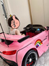 薩瑪特大g兒童電動(dòng)車(chē)可漂移可坐大人親子遙控玩具汽車(chē)男童女孩生日禮物 粉色＋終生質(zhì)保＋贈送精品頭盔護具（電瓶免費以舊換新 中配搖擺款＋四驅550電機12v10＋炫彩燈光＋真皮座軟輪 曬單實(shí)拍圖