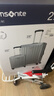 新秀麗（Samsonite）行李箱20英寸+28英寸拉桿箱子母套裝箱旅行密碼箱N(xiāo)X0銀色 曬單實(shí)拍圖