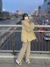 櫻芭妮窄版仿羊絨闊腿褲女春秋2025新款小個(gè)子高腰垂感休閑加絨直筒褲冬 燕麥色-長(cháng)褲【加絨】 L 【建議104-115斤】 曬單實(shí)拍圖