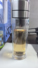 蘇泊爾玻璃杯抗菌泡茶杯一鍵開蓋商務(wù)雙層茶水分離杯男士車載水杯 曬單實(shí)拍圖