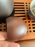 宜興紫砂壺茶杯單個(gè)功夫茶杯主人杯單杯原礦紫朱泥品茗杯手工小杯 曬單實(shí)拍圖