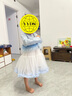 迪士尼艾莎女童裙子套裝秋裝2025新款公主裙洋氣連衣裙兒童套裝兩件套 曬單實拍圖