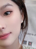 苗秀 足銀櫻花耳釘日系少女清新甜美小巧花朵耳飾品女 銀色 曬單實(shí)拍圖