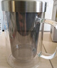 卡西菲kaxifei帶蓋辦公泡茶杯子單層玻璃杯水杯帶把手過濾網(wǎng)大容量500ml 大茶隔款 500ml 曬單實拍圖