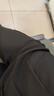 尚都比拉夏季立體裝飾腰頭后腰松緊垂感及地直筒長(zhǎng)款休閑褲女 黑色 M  曬單實(shí)拍圖