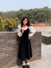 矜持范大碼秋季套裝女長(cháng)袖連衣裙女胖妹妹秋冬新款小個(gè)子收腰顯瘦長(cháng)裙 1197 M 70-95斤 曬單實(shí)拍圖