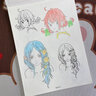 漫畫入門動漫人物線稿手繪描摹本描繪線描兒童描畫美少女古風(fēng)人物臨摹卡通畫冊繪畫基礎(chǔ)畫畫自學(xué)教程繪畫素描 【漫畫美少女+Q版人物+古風(fēng)人物】3本裝 曬單實拍圖