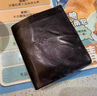 曼尼瓊詩(shī)（VUNIQSON）品牌男士錢(qián)包牛皮簡(jiǎn)約短款錢(qián)夾包真皮復古潮流小卡包迷你零錢(qián)包 黑色 曬單實(shí)拍圖