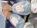 察今可愛毛絨袖套女秋冬季2024新款學(xué)生手袖頭上班防臟套袖辦公室護袖 毛毛大領(lǐng)結(jié)兔：淺灰 曬單實拍圖