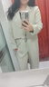 尚都比拉通勤西服套裝女秋季新款免搭配氣質(zhì)短款小西裝外套+直筒褲兩件套 曬單實(shí)拍圖