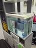 安定家入戶玄關(guān)柜魚缸柜客餐廳酒柜隔斷柜歐式輕奢門廳屏風(fēng)柜進(jìn)門鞋柜 灰+方格白右款1洣包安裝含魚缸 3門 曬單實(shí)拍圖