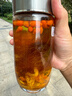 希諾（HEENOOR）抗菌玻璃杯單層透明泡茶杯子男大容量車(chē)載水杯XN-9011本色 550mL 曬單實(shí)拍圖