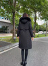 皮爾卡丹（pierre cardin）中老年女裝羽絨服女冬季可拆卸內(nèi)膽媽媽冬裝外套加厚長(zhǎng)款時(shí)尚棉衣 藍(lán)色 M  【推薦90-105斤左右穿】 曬單實(shí)拍圖