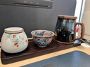 千絲家 玻璃泡茶壺辦公室個人專用茶具耐高溫家用單壺茶水分離喝茶新款 黑色辰安壺 500ml 曬單實拍圖