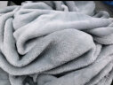 网易严选 毛毯暖绒盖毯加厚法兰绒毯子撸猫毯A类抗菌办公午睡空调毯夜空灰 实拍图