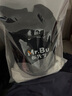 布先生布先生重磅廓形不對稱(chēng)拼接印花短袖2023夏純棉T恤男百搭GT01787 重磅微廓形 石墨黑 L (175) 曬單實(shí)拍圖