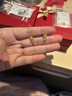 周六福（ZLF） 黃金耳釘女款足金森野玫瑰花耳飾夢(mèng)幻森林系列 計價(jià) 一對-2.62g 曬單實(shí)拍圖