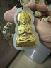 金鑲玉觀音吊墜男士999黃金白玉墜足金和田玉真金項(xiàng)鏈玉佩 款式足金和田玉觀音+38顆足金和田玉掛鏈（套裝） 曬單實(shí)拍圖