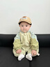 G.DUCKKIDS小黃鴨童裝嬰兒連體衣春秋季新生兒衣服秋裝男寶寶外出服秋季爬服 綠色 80cm 80尺碼建議9-12個(gè)月cm 曬單實(shí)拍圖
